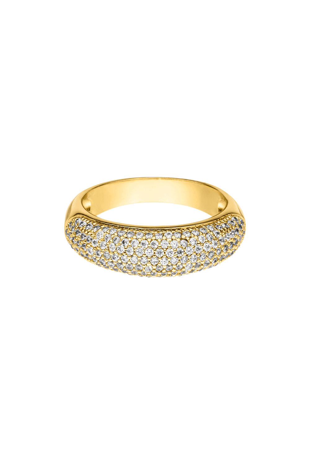 Pavé Dome Ring Gold