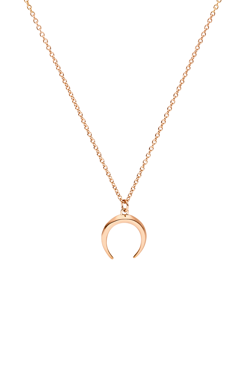 Moon Necklace Rose Gold